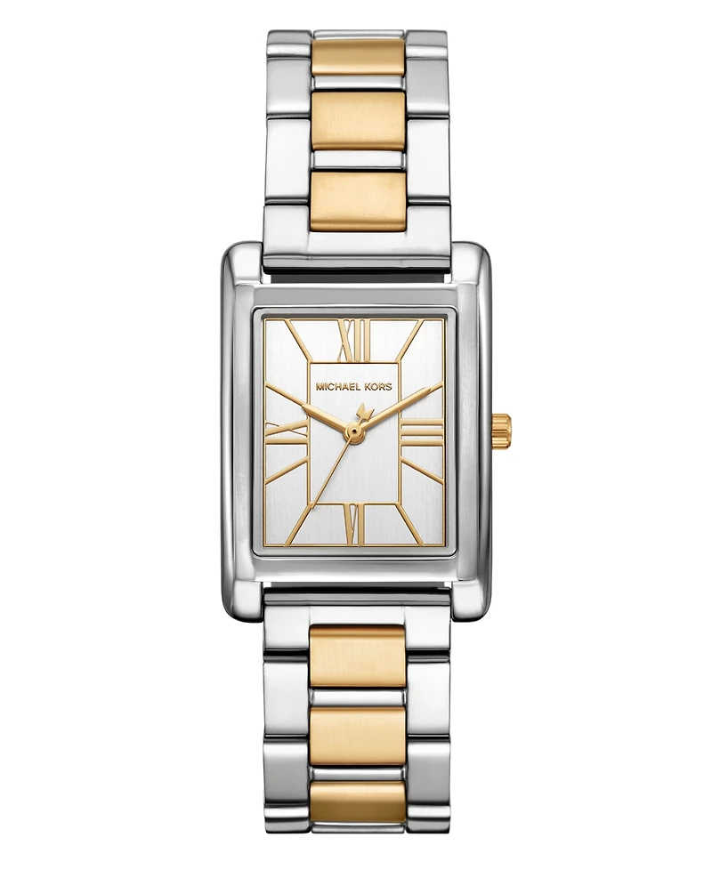 Michael Kors Women's Essex Three-Hand Two-Tone Stainless Steel Watch, 26x36mm