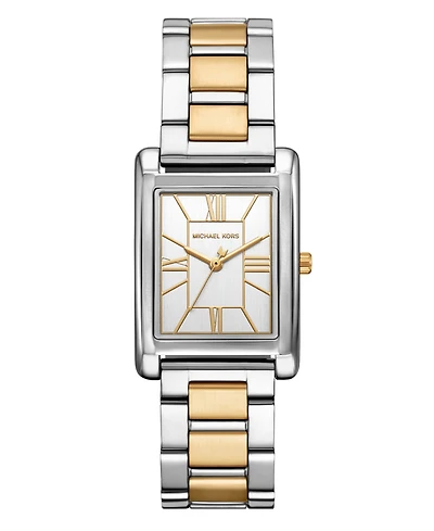 Michael Kors Women's Essex Three-Hand Two-Tone Stainless Steel Watch, 26x36mm