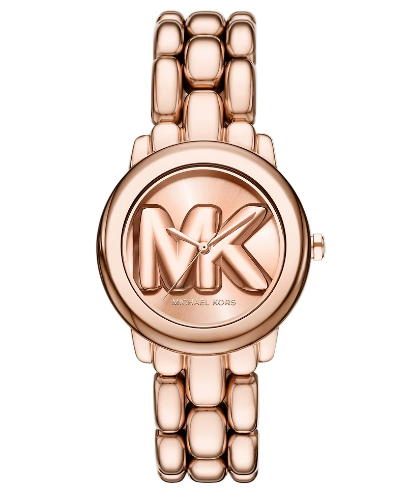 Michael Kors Women's Phoebe Three-Hand Rose Gold-Tone Stainless Steel Watch, 36mm