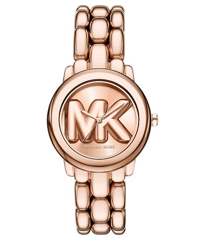 Michael Kors Women's Phoebe Three-Hand Rose Gold-Tone Stainless Steel Watch, 36mm