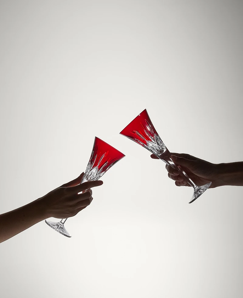 Waterford Lismore Red Toasting Flute, Set of 2