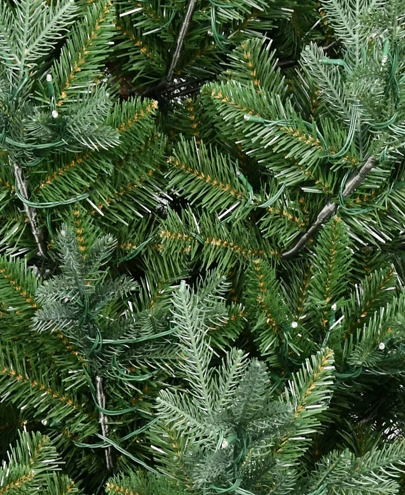 Puleo 10' Pre-Lit Artificial Hillside Spruce Tree