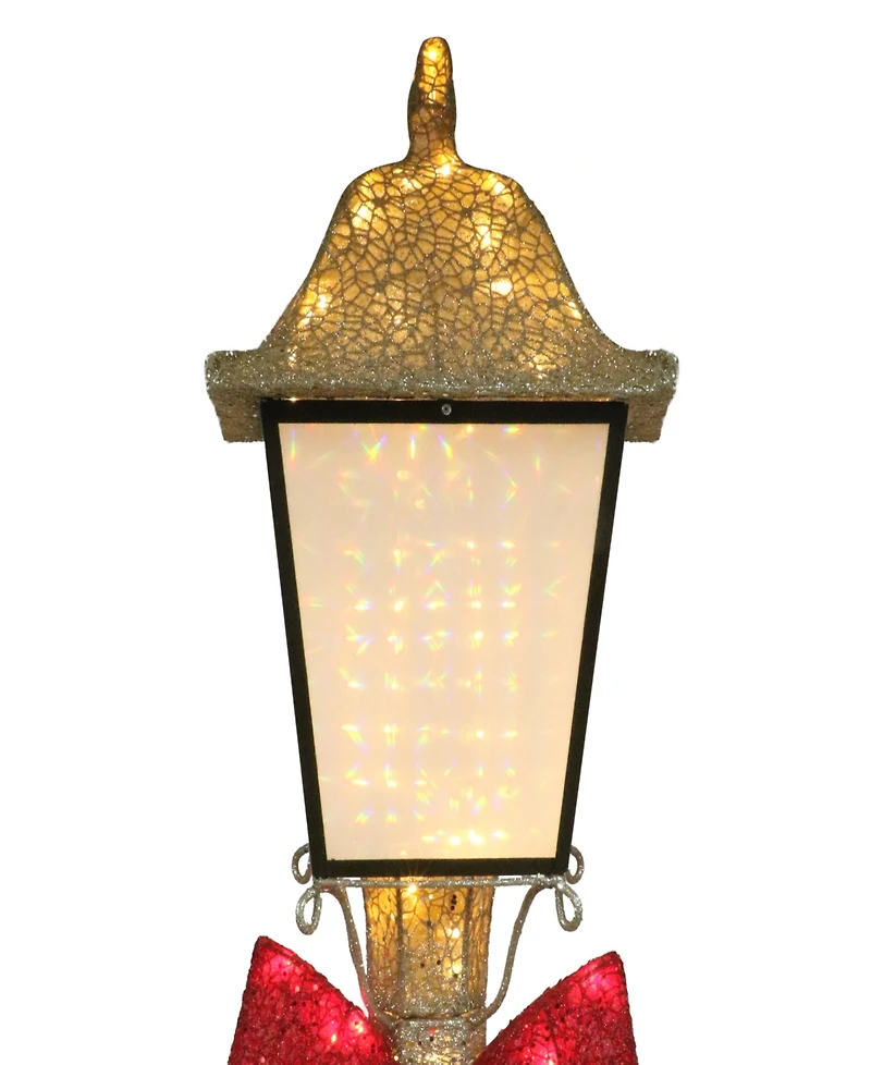 Puleo 84" Pre-Lit Outdoor Lamp Post with Warm White Led Lights
