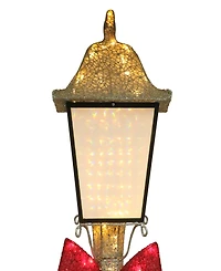 Puleo 84" Pre-Lit Outdoor Lamp Post with Warm White Led Lights