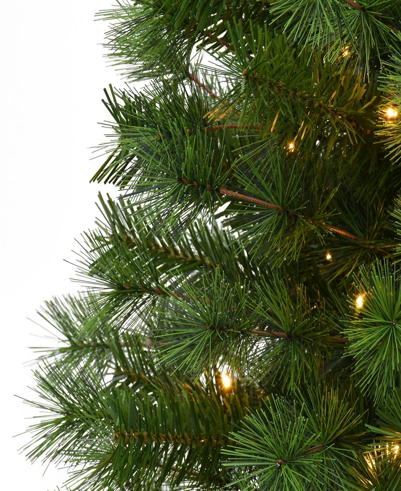 Puleo 3.5' Artificial Pre-Lit Potted Christmas Tree