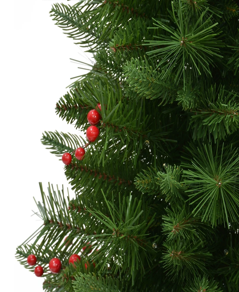 Puleo 3.5' Artificial Pre-Lit Potted Oregon Fir Tree