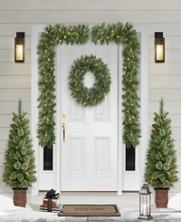 Puleo -Pc. Pre-Lit Artificial Christmas Decor Set