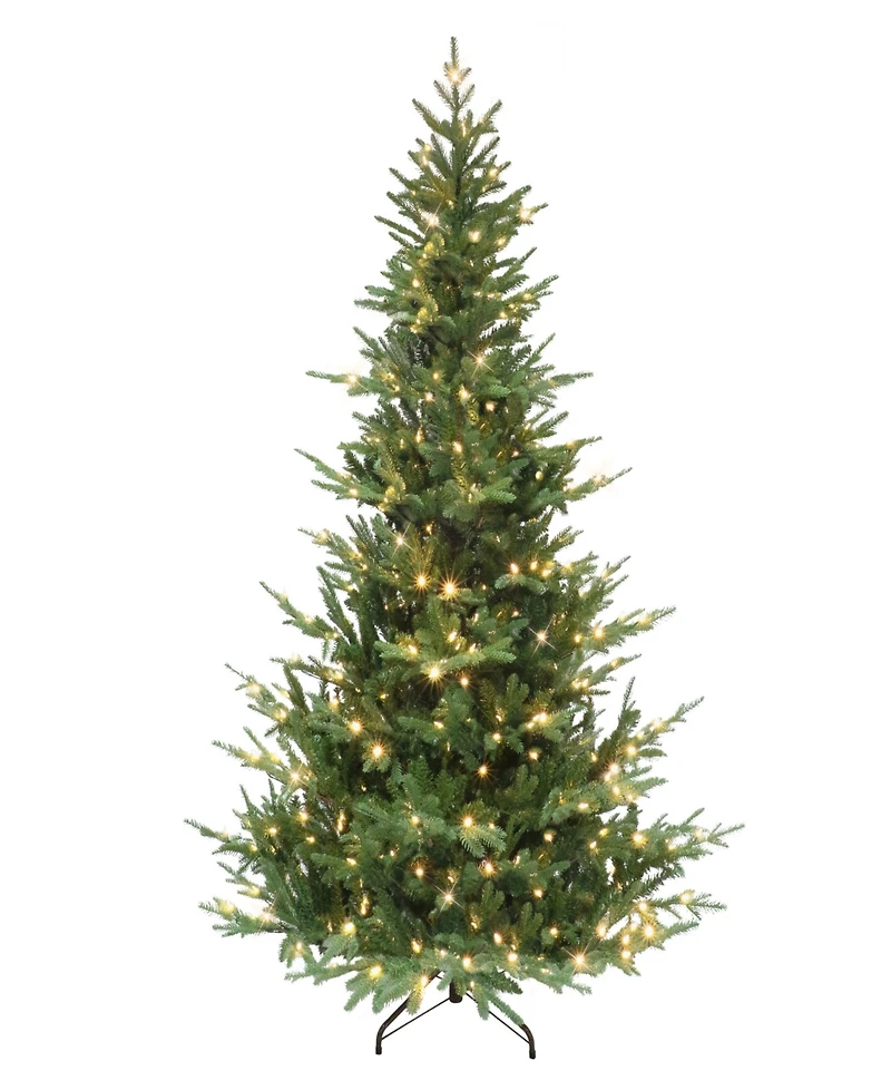 Puleo 7.5' Pre-Lit Sacramento Fir Artificial Christmas Tree