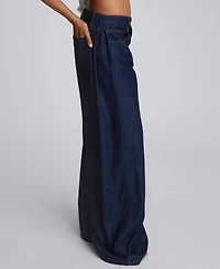 Kenneth Cole Women's High-Rise Pleated Jeans