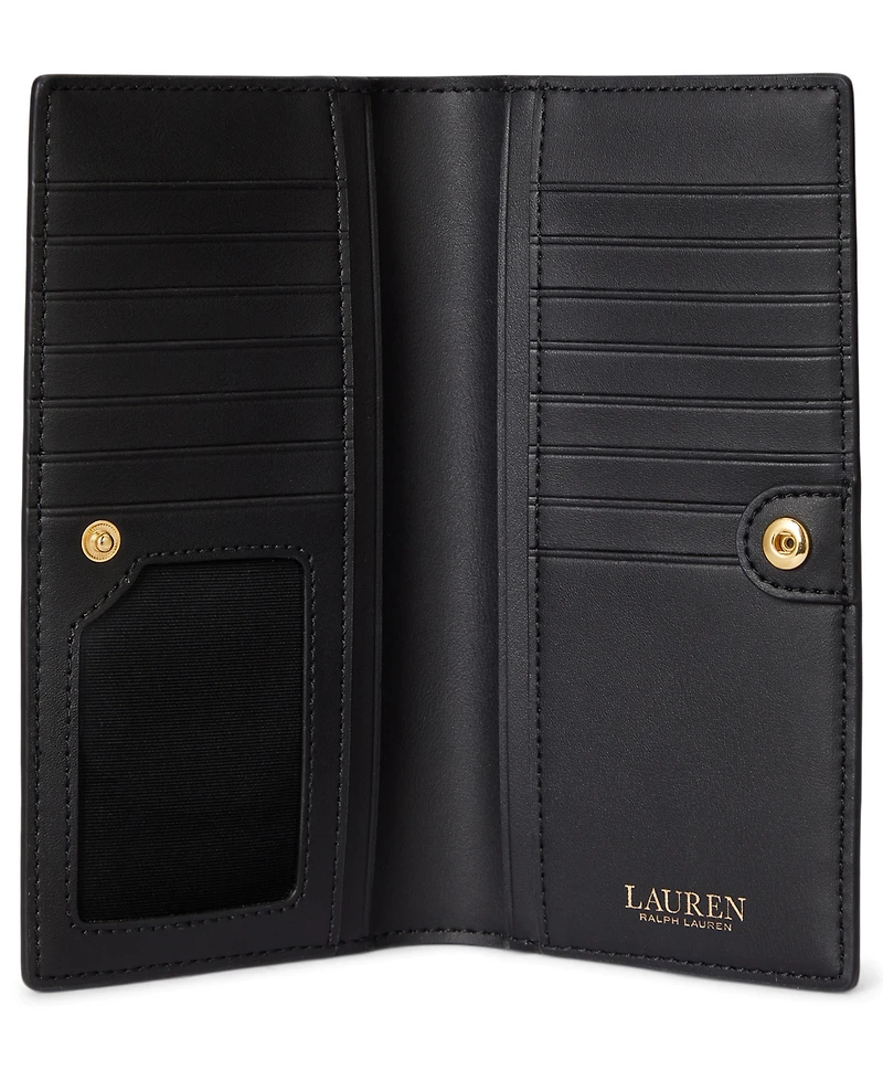 Lauren Ralph Lauren Women's Leather Slim Snap Wallet