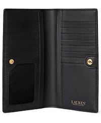 Lauren Ralph Lauren Women's Leather Slim Snap Wallet
