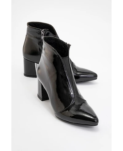 Forever & Always Shoes Finda Leather Block Heel Boot (Women)