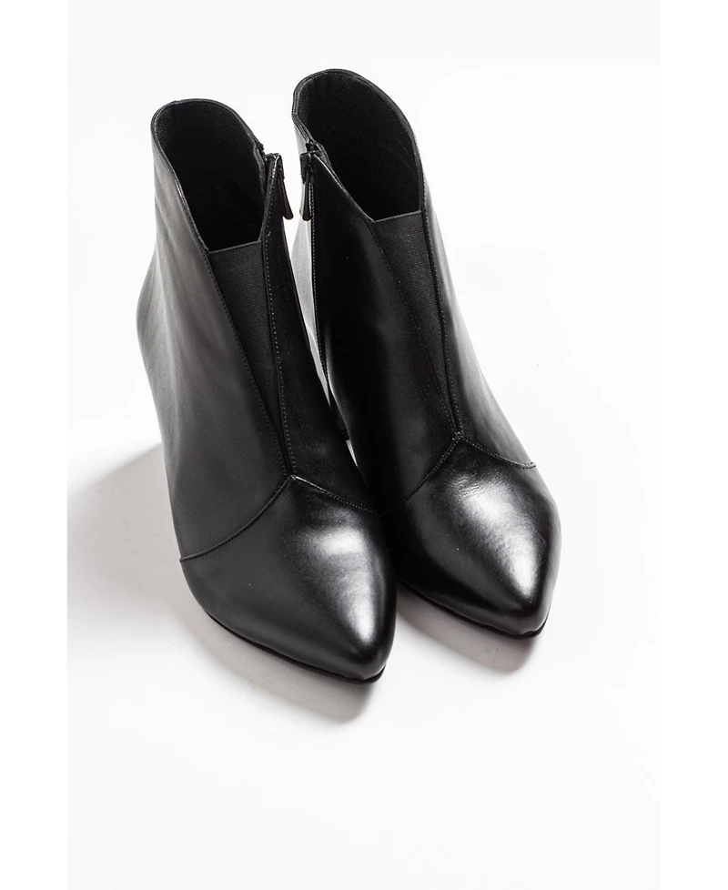 Forever & Always Shoes Finda Leather Block Heel Boot (Women)