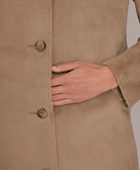 Donna Karan New York Women's Button Front Maxi Coat