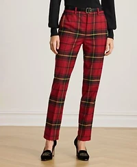 Lauren Ralph Lauren Womens Plaid Cropped Pants 0p 18