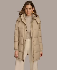 Donna Karan New York Women's Hooded Puffer Coat