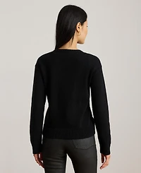 Lauren Ralph Women's Color Block Crewneck Sweater