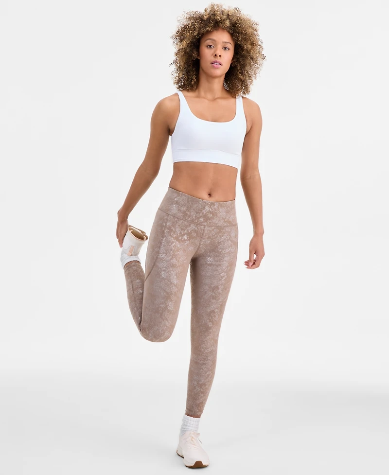 Id Ideology Women's Shine Compression Leggings, Macy's Exclusive