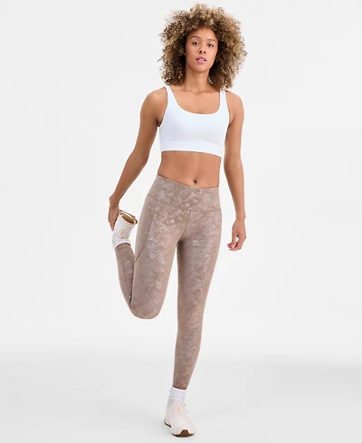 Id Ideology Women's Shine Compression Leggings, Macy's Exclusive
