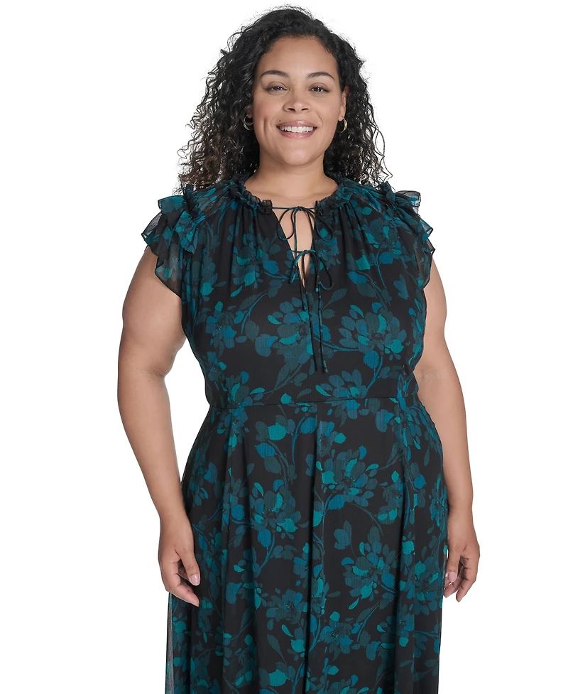 Tommy Hilfiger Plus Long Sleeve Midi Dress