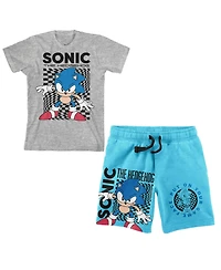Sonic the Hedgehog Boys Main Character Tee And Shorts Set-xxl