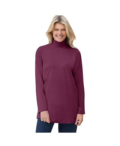 Woman Within Women's Perfect Mockneck Tunic