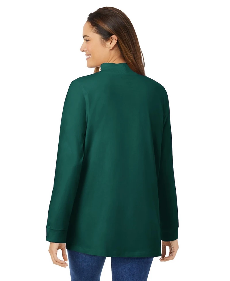 Woman Within Women's Perfect Mockneck Tunic