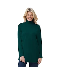 Woman Within Women's Perfect Mockneck Tunic