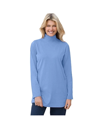 Woman Within Women's Perfect Mockneck Tunic