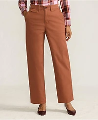Lands' End Women's Chino High Rise Rail Straight Leg Pants
