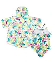 Tommy Bahama Big Girls Cover-Up and Swimsuit Set