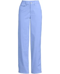 Lands' End Women's Chino High Rise Rail Straight Leg Pants