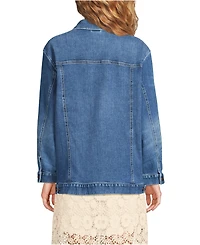 Lands' End Women's Oversized Denim Trucker Jacket