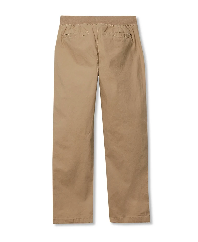 Lands' End Boys Stretch Soft Rib Waist Iron Knee Pull On Pants