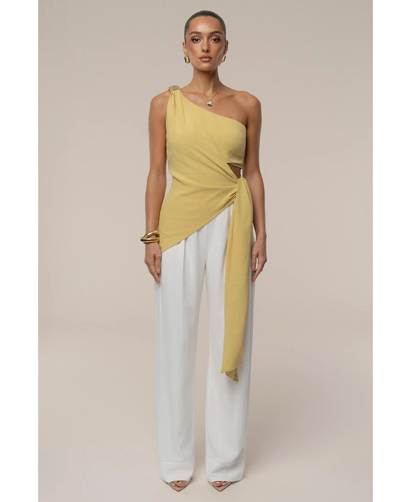 Jluxlabel Women's Palmera One Shoulder Top