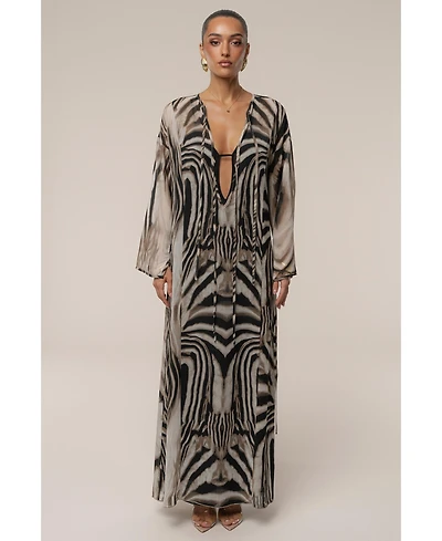 Jluxlabel Zebra New Vista Maxi Dress