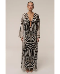 Jluxlabel Zebra New Vista Maxi Dress