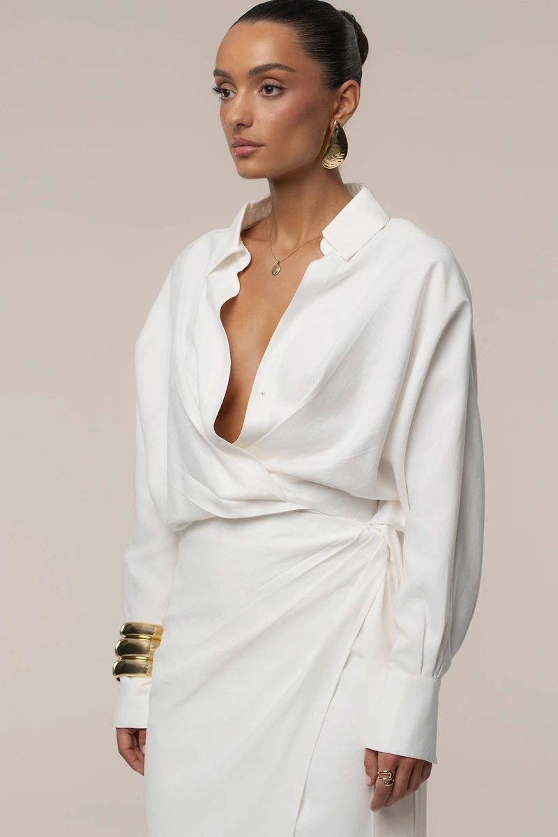 Jluxlabel Women's Skyline Wrap Midi Dress
