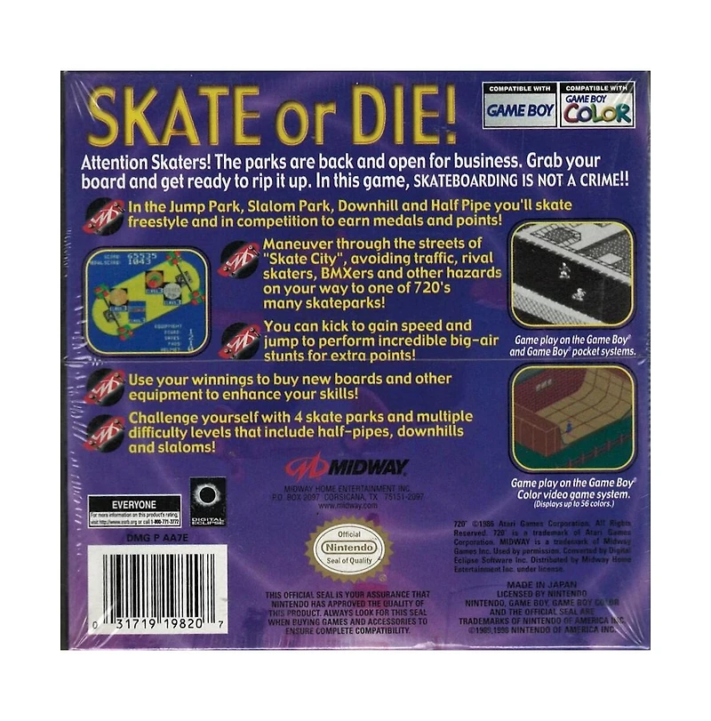 Midway 720 Skateboarding - Game Boy Color