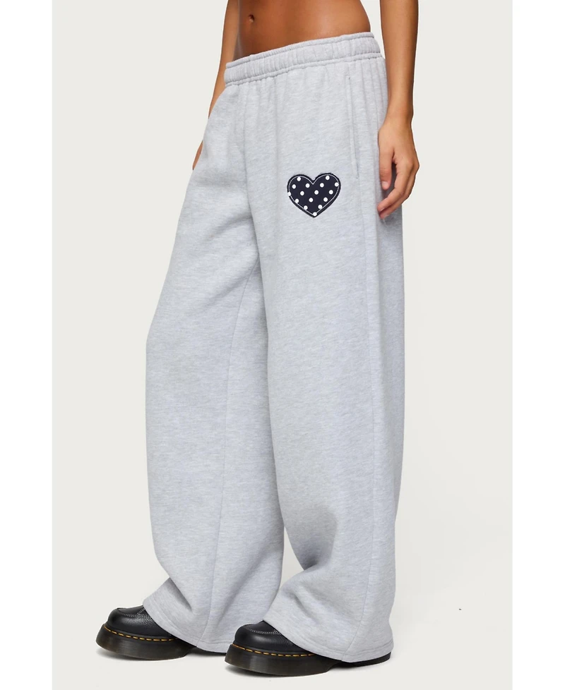 Edikted Womens I Heart London Sweatpants