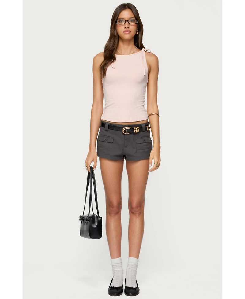 Edikted Women's Chrissy Tie Strap Tank Top