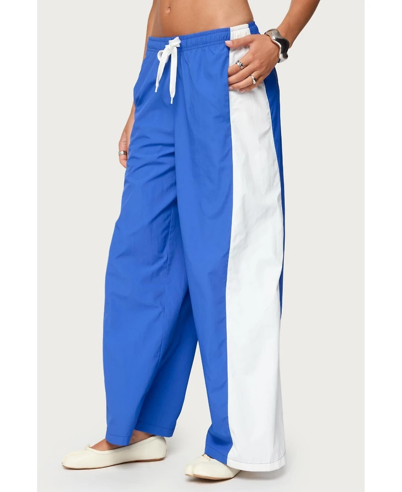 Edikted Womens Jaye Contrast Panel Track Pants