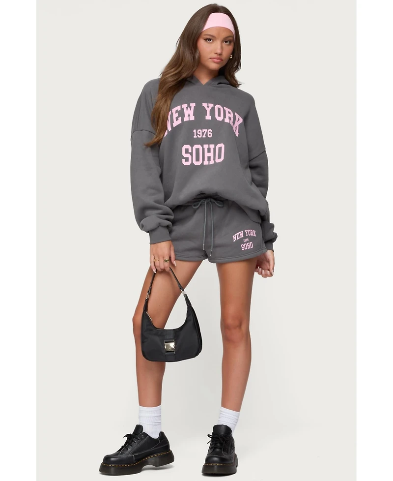 Edikted Women's Soho 76 Sweat Shorts