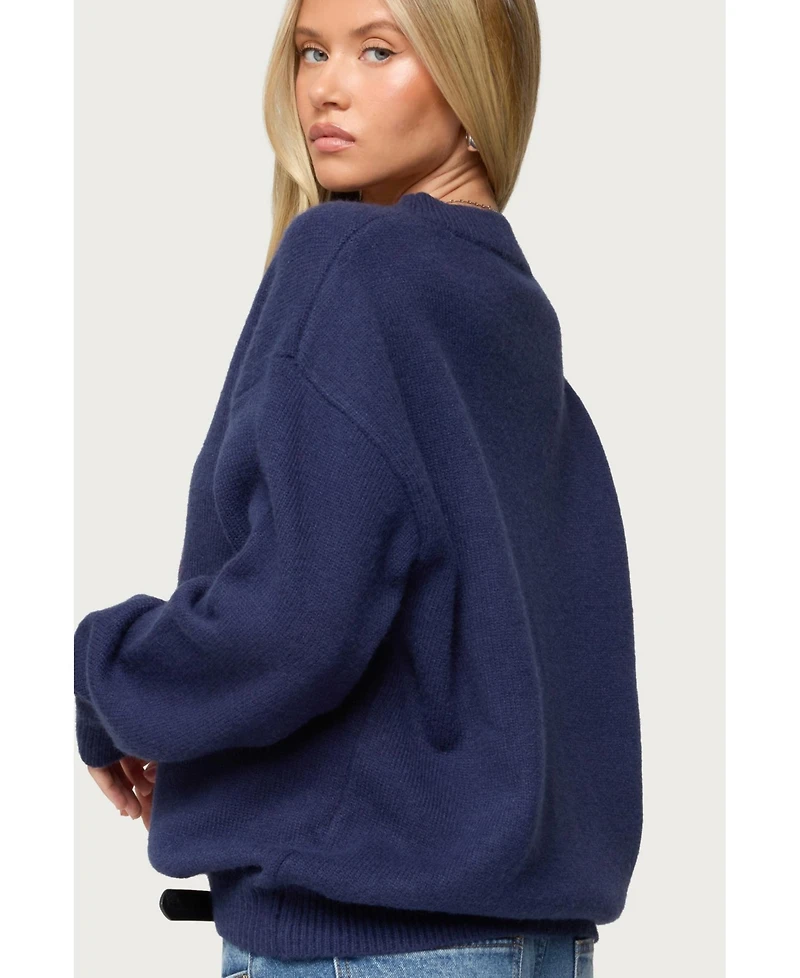 Edikted Women's Don'T Be Shellfish Knit Sweater