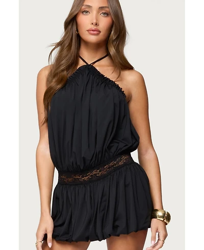 Edikted Women's Aida Backless Bubble Mini Dress