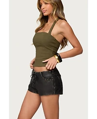 Edikted Womens Dara Halter Top