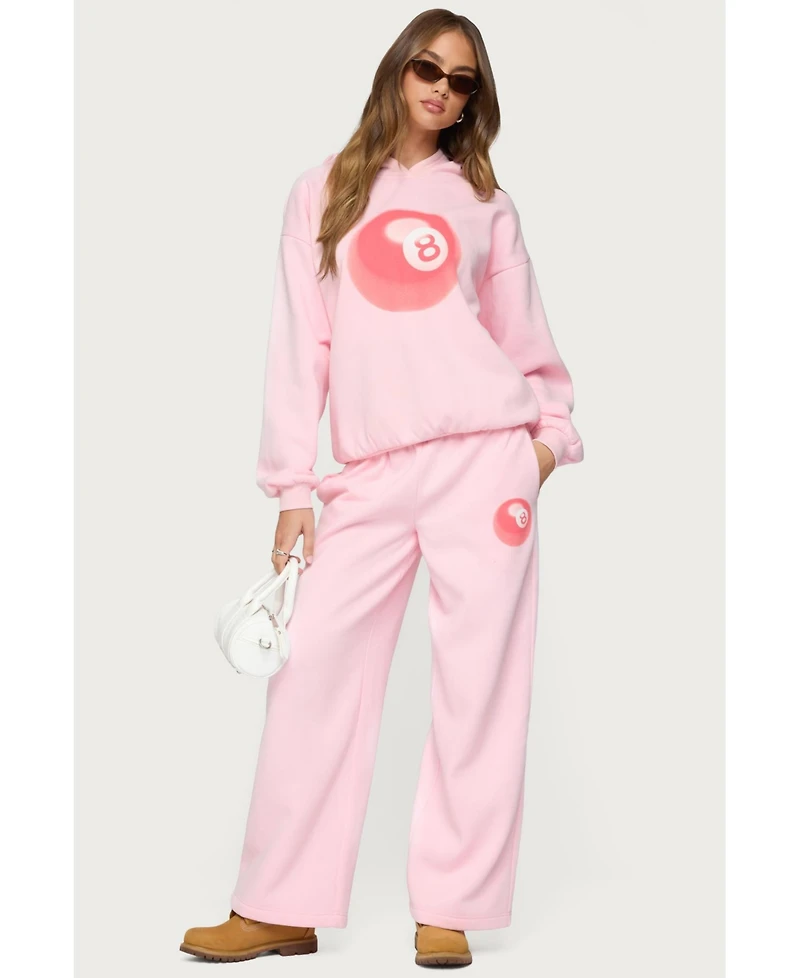 Edikted Womens Lucky 8 Sweatpants