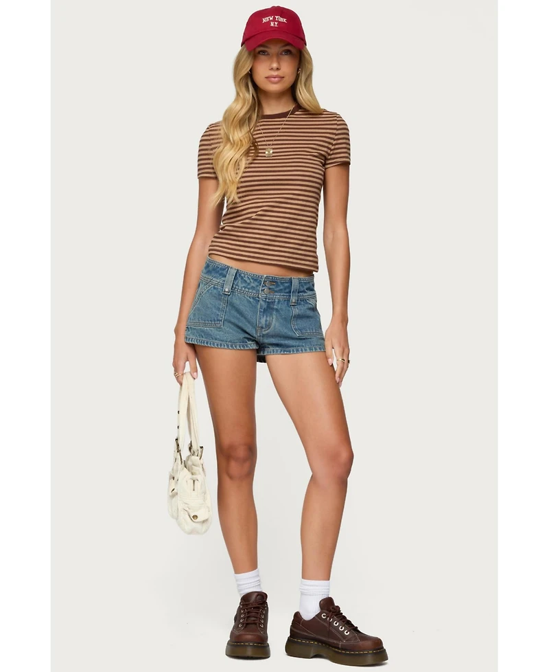 Edikted Women's Nessie Striped T Shirt