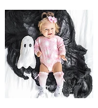 Sweet Wink Baby Girl Coquette Ghost Halloween Long Sleeve Romper