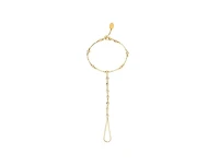 18K Gold Plated Cubic Zirconia Hand Chain Bracelet